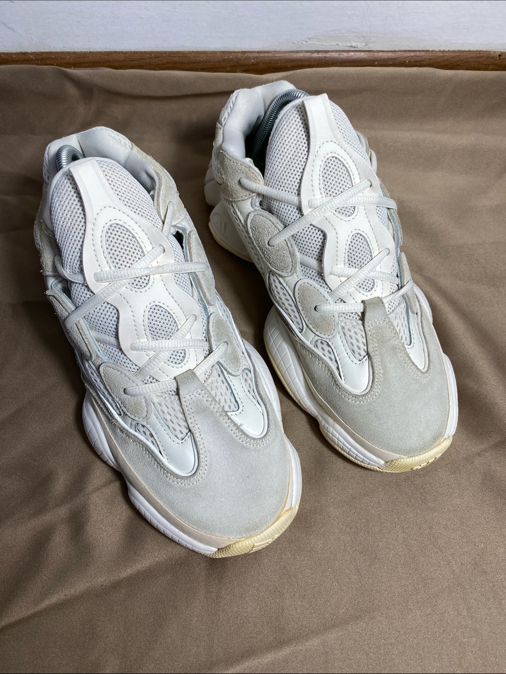 Adidas Yeezy 500 'Bone White' FV3573 Kanye Shoes Sneakers Mens Size 10 Used